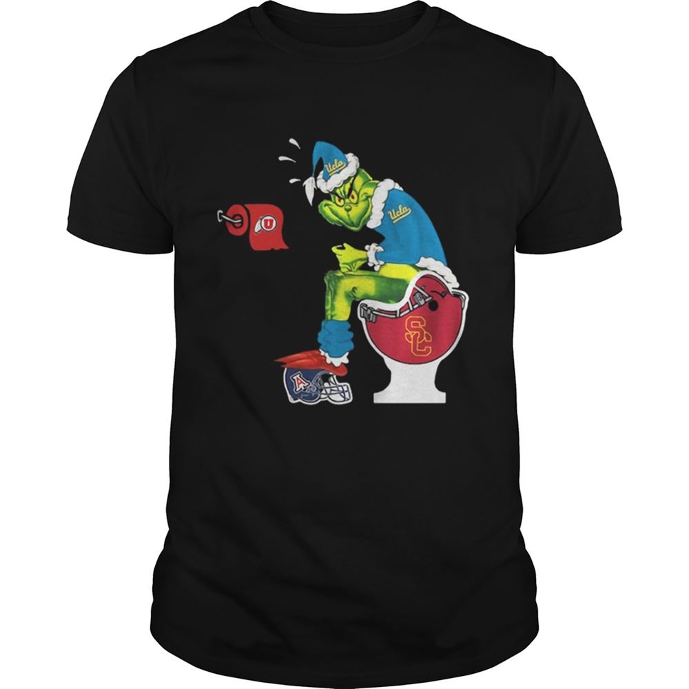 Gifts Grinch Santa Ucla Bruins Toilet Shirt 