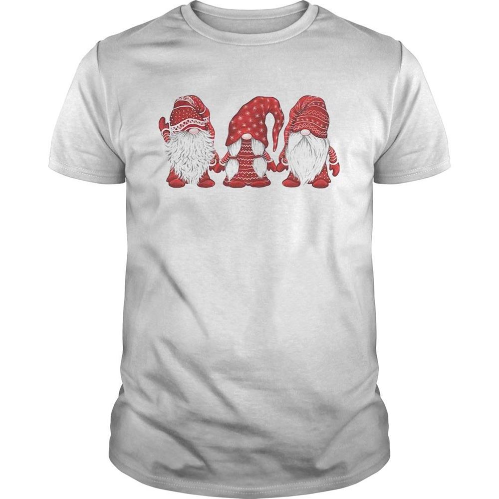 Amazing Hanging With Red Gnomies Christmas Shirt 