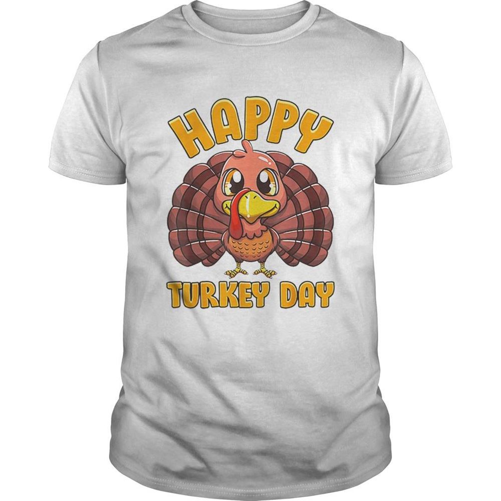 Attractive Happy Turkey Day Gobble Thanksgiving Day Shirt 