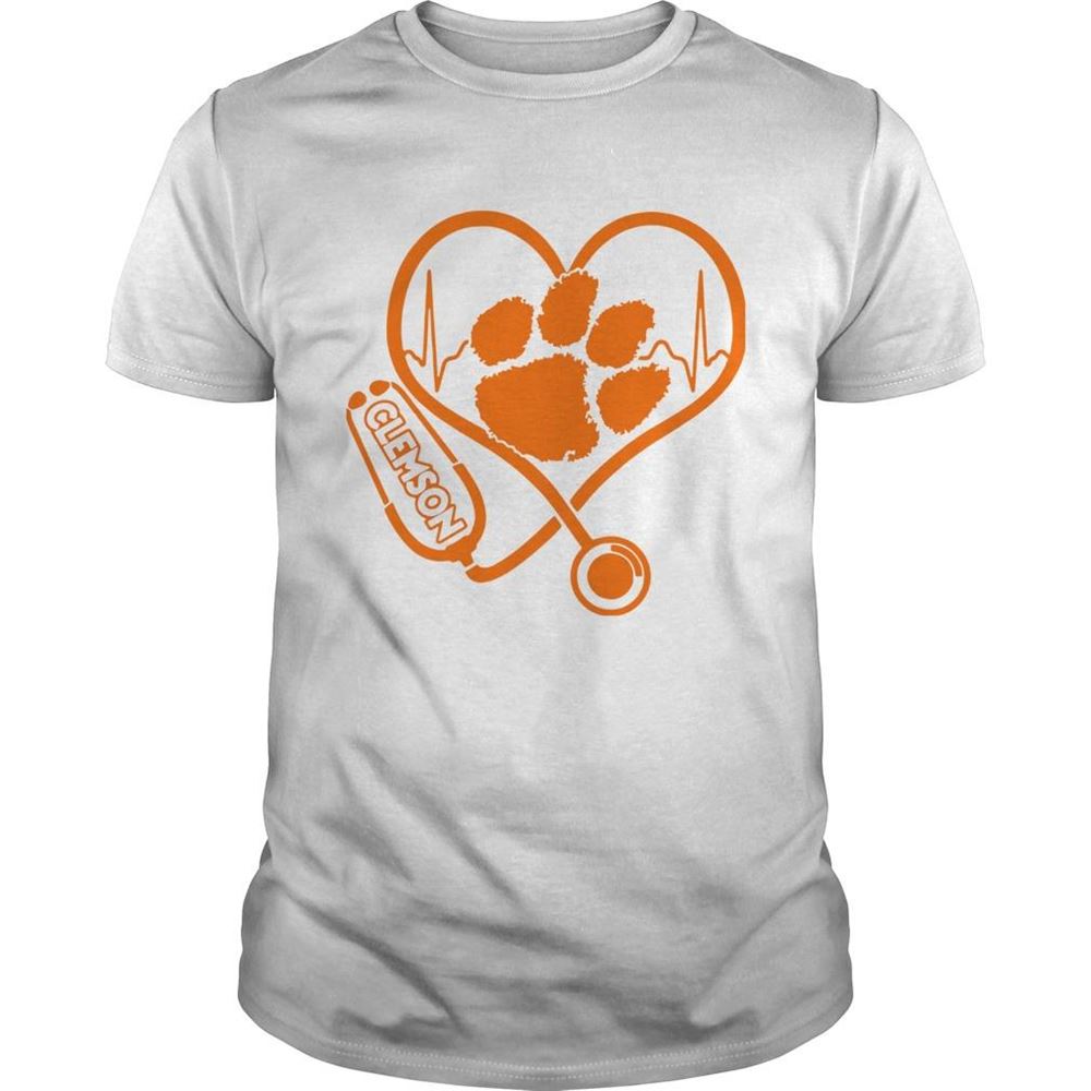Happy Heartbeat Nurse Love Clemson Tigers Shirt 