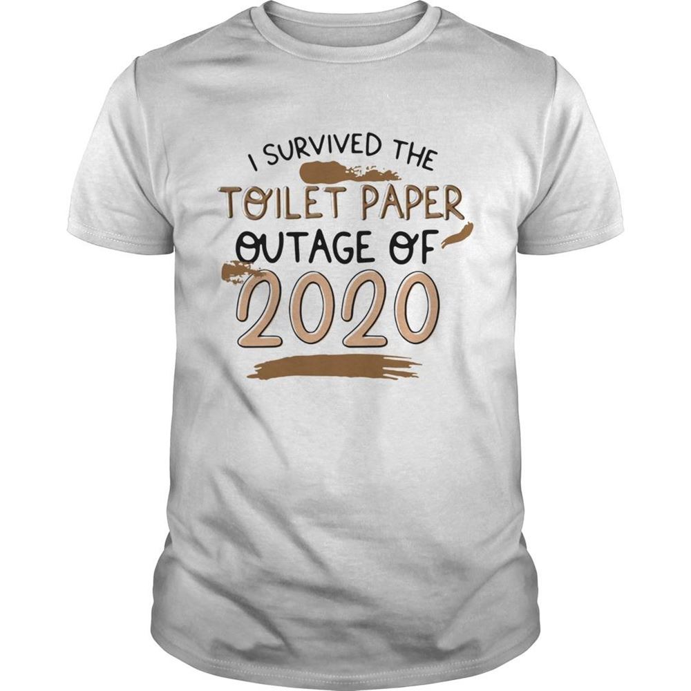 Awesome I Survived The Toilet Paper Outage 2020 Shirt 