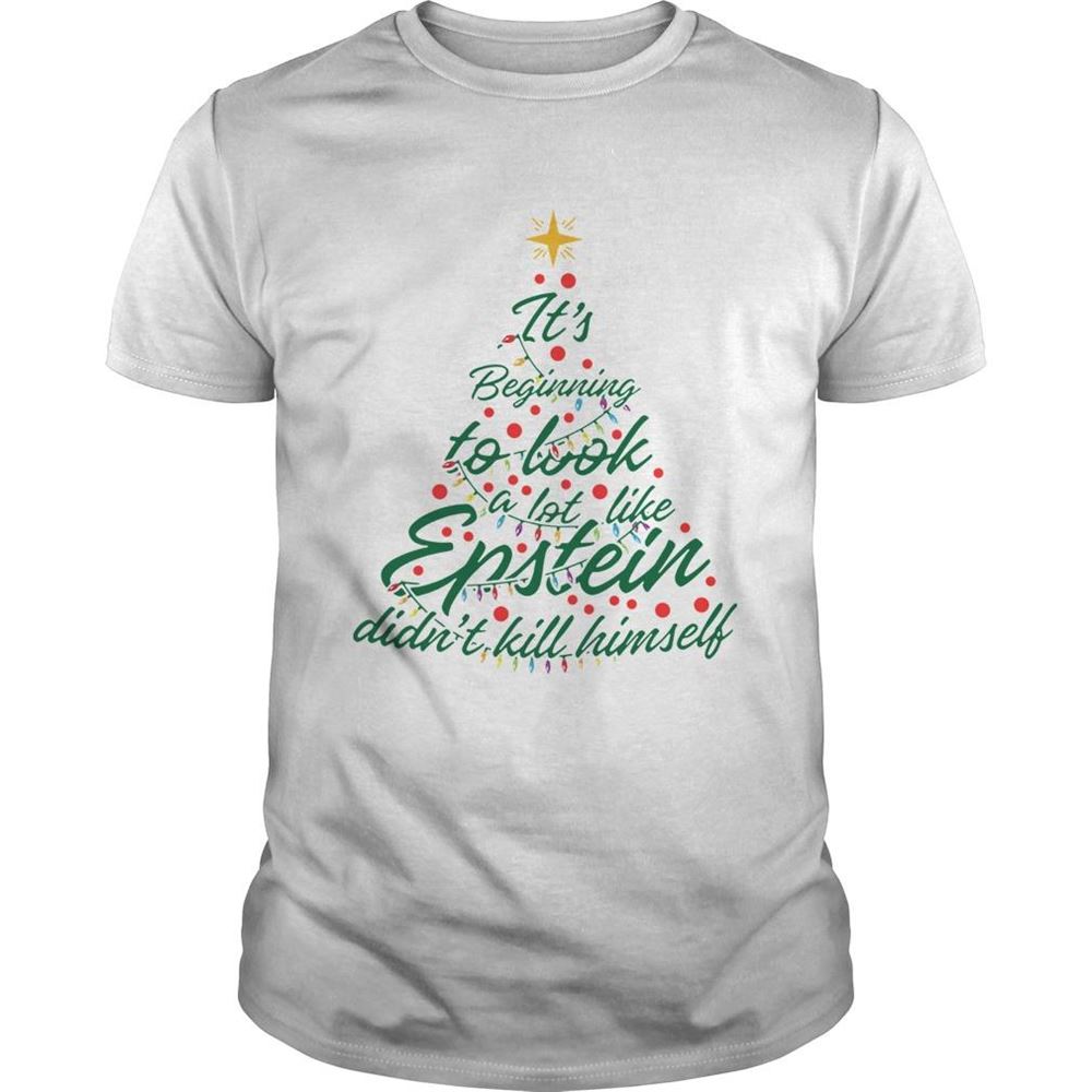 Interesting Its Beginning To Look A Lot Like Epstein Didnt Kill Himself Christmas Tree Shirt 
