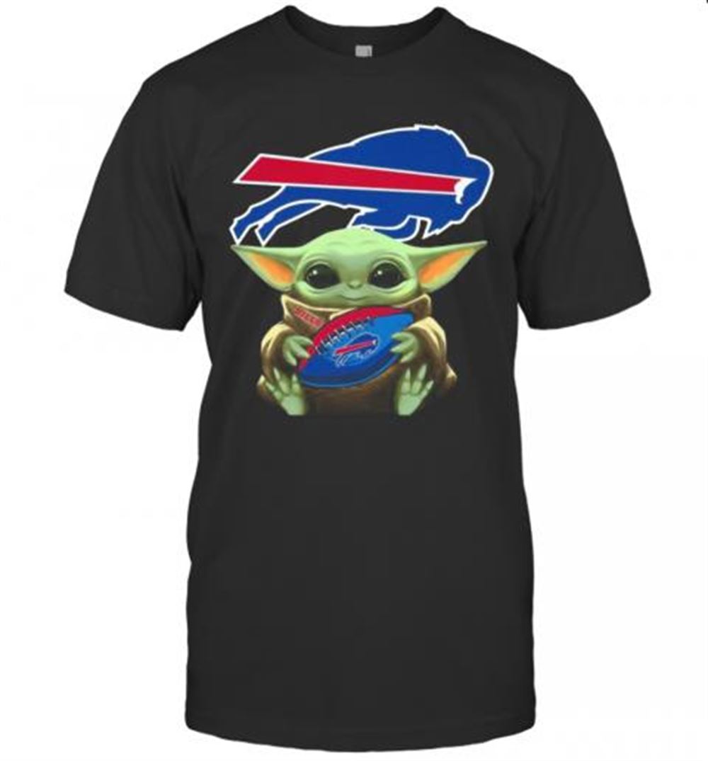 Interesting Baby Yoda Hug Buffalo Bills Football T-shirt 