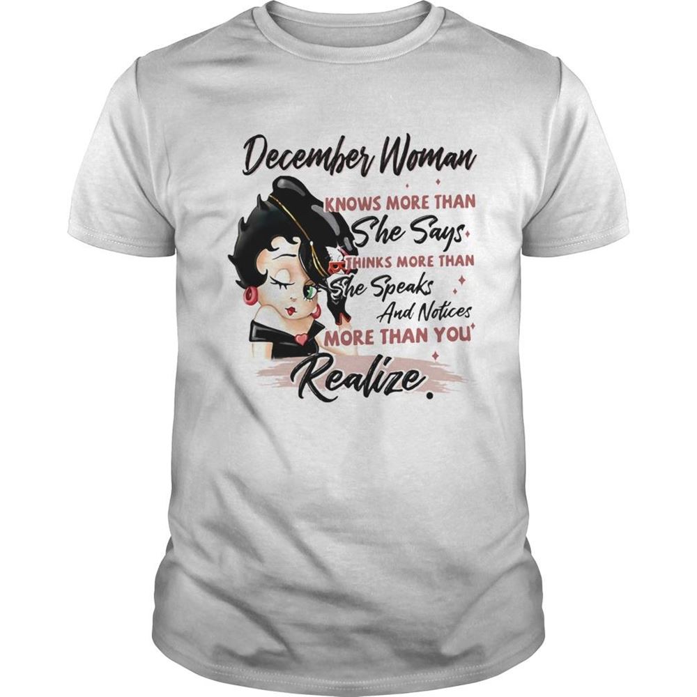 Promotions Betty Boop December Woman Knows More Than She Says Thinks More Than She Speaks And Notices More Tha 