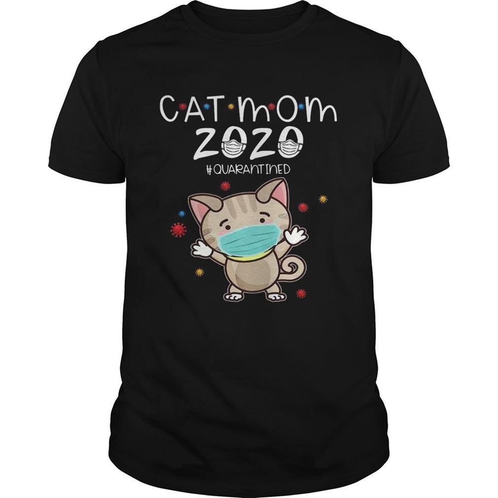 Limited Editon Cat Mom 2020 Quarantined Mothers Day Personalized Shirt 