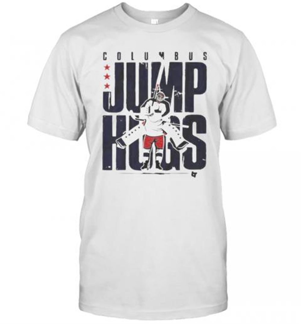 Attractive Columbus Jump Hugs Hockey T-shirt 