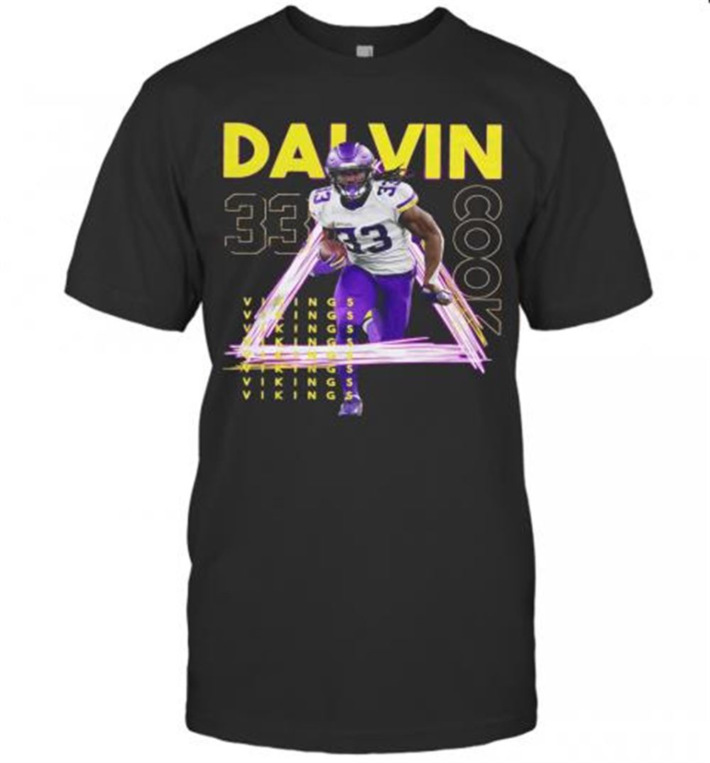Awesome Dalvin Cook 33 Minnesota Vikings Football Team T-shirt 