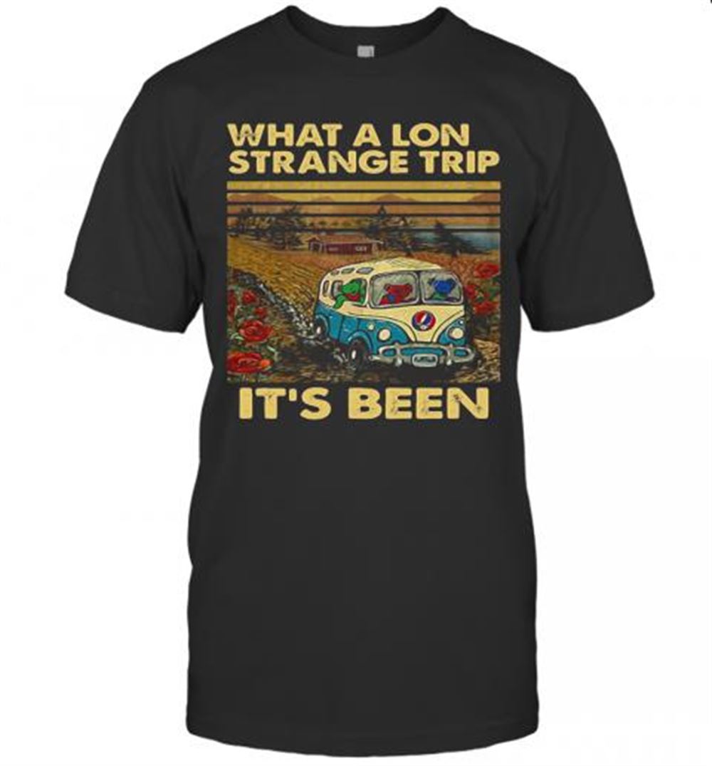 Special Grateful Dead Bus Bears What A Long Strange Trip It's Been Vintage Retro T-shirt 