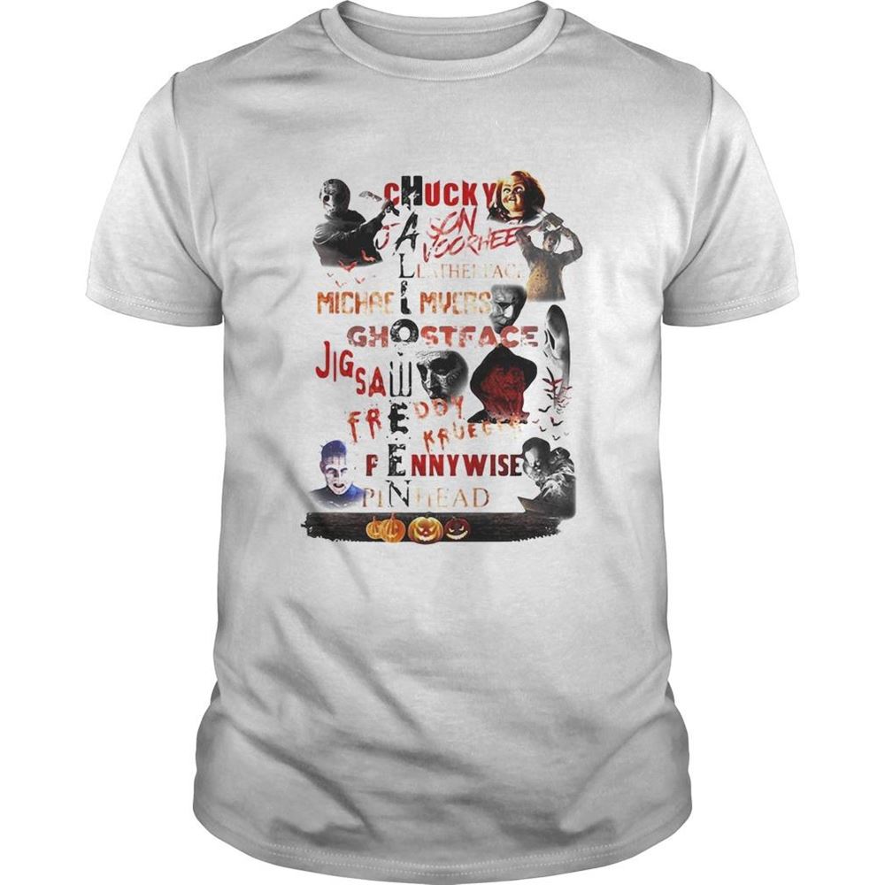 Limited Editon Halloween Chucky Jason Voorhees Leatherface Michael Myers Ghostface Jigsaw Shirt 