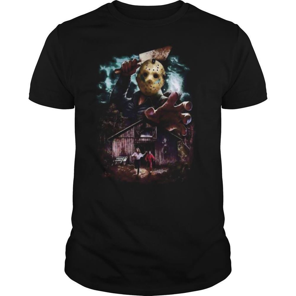 Great Halloween Jason Voorhees Running From Shirt 