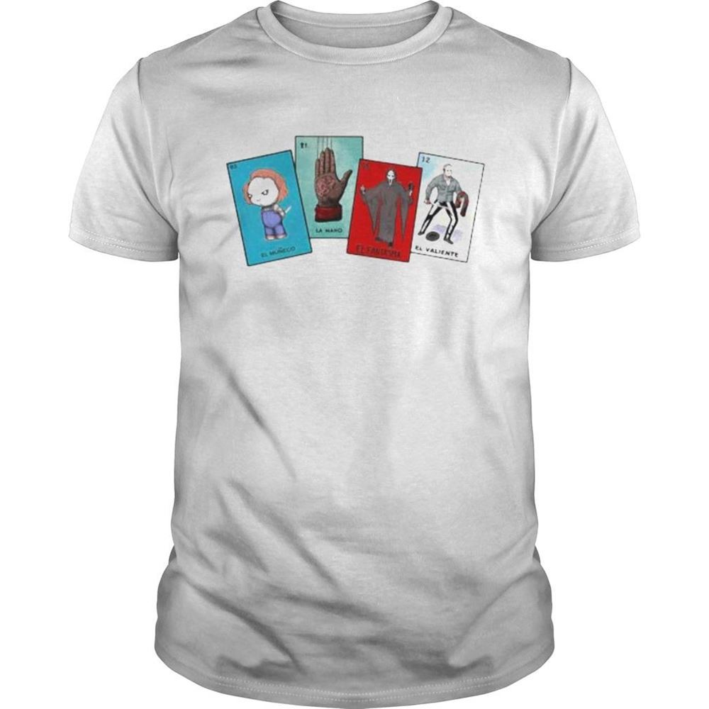 Great Halloween The Characters Horror Card Shirt 