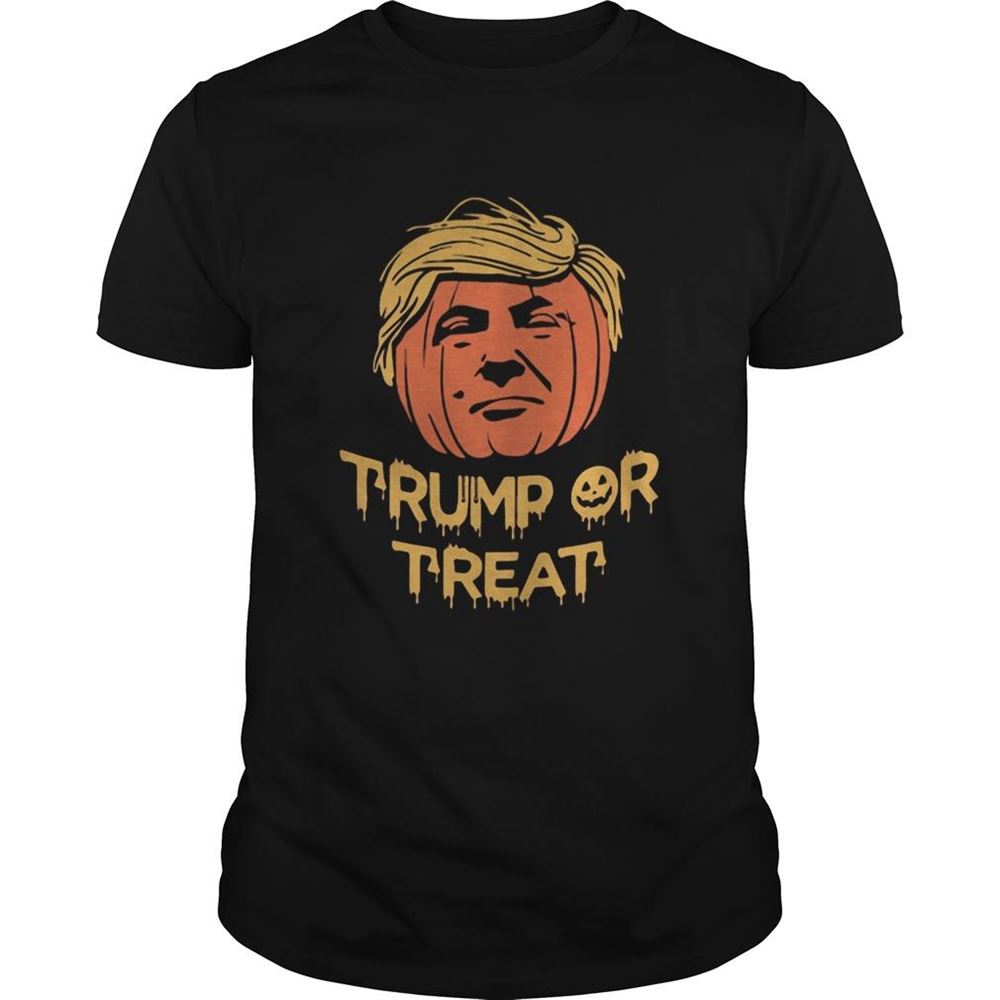 Amazing Halloween Trump Or Treat Pumpkin Shirt 