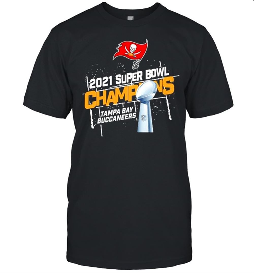 Amazing 2021 Super Bowl Liv Champions Tampa Bay Buccaneers Logo Shirt 