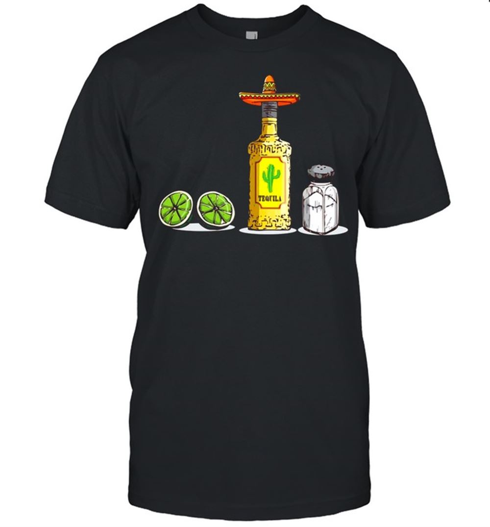 Awesome A Bottle Tequila Lemon And Salt Tequila Shirt 