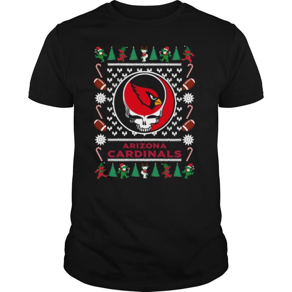 Promotions Arizona Cardinals Grateful Dead Ugly Christmas Shirt 