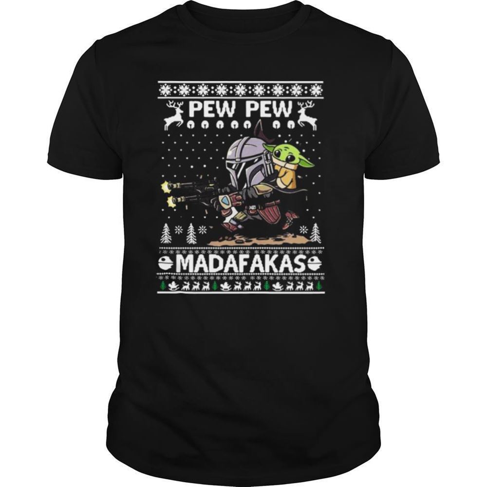 Promotions Baby Yoda And The Mandalorian Paw Paw Madafakas Ugly Christmas Shirt 