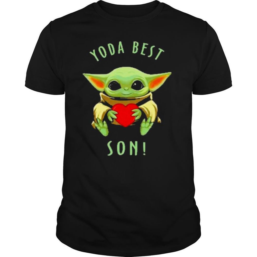 Awesome Baby Yoda Heart Best Son Shirt 