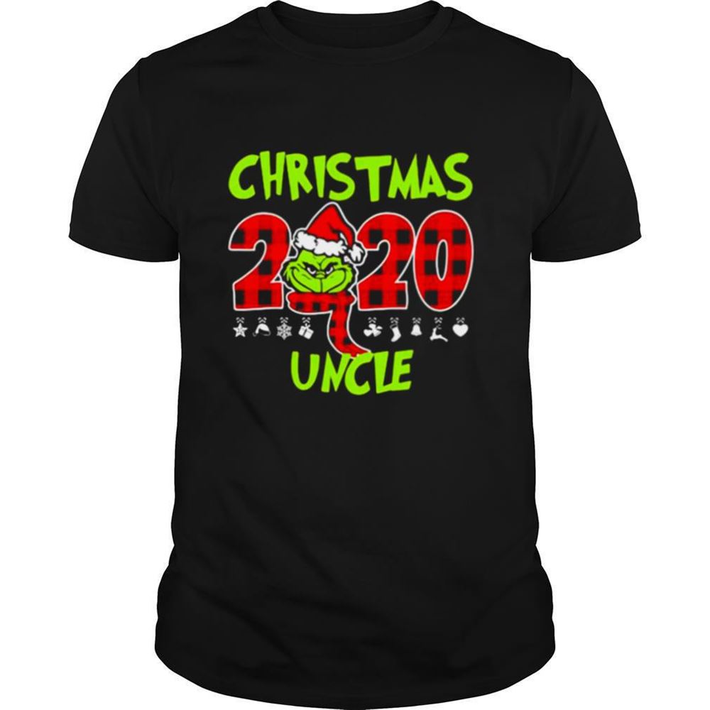 Promotions Christmas 2020 Uncle Grinch Hat Santa Claus Merry Xmas Shirt 