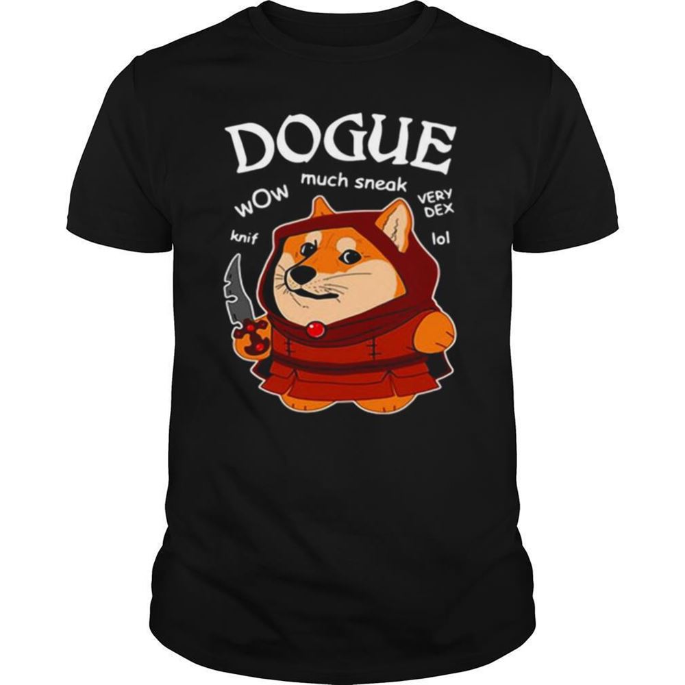 Best Dogue Wow Much Sneak Very Dex Knif Lol Corgi Shirt 