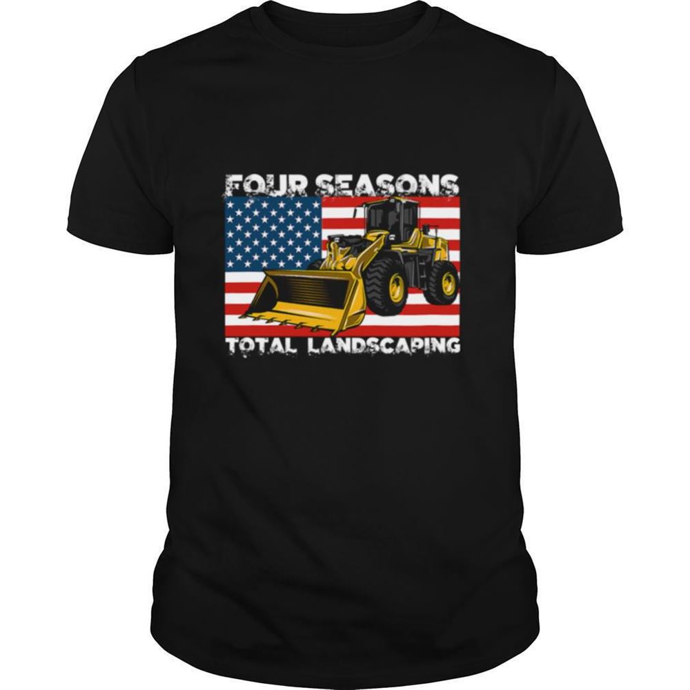 Gifts Four Season Total Landscaping American Flag Shirt 