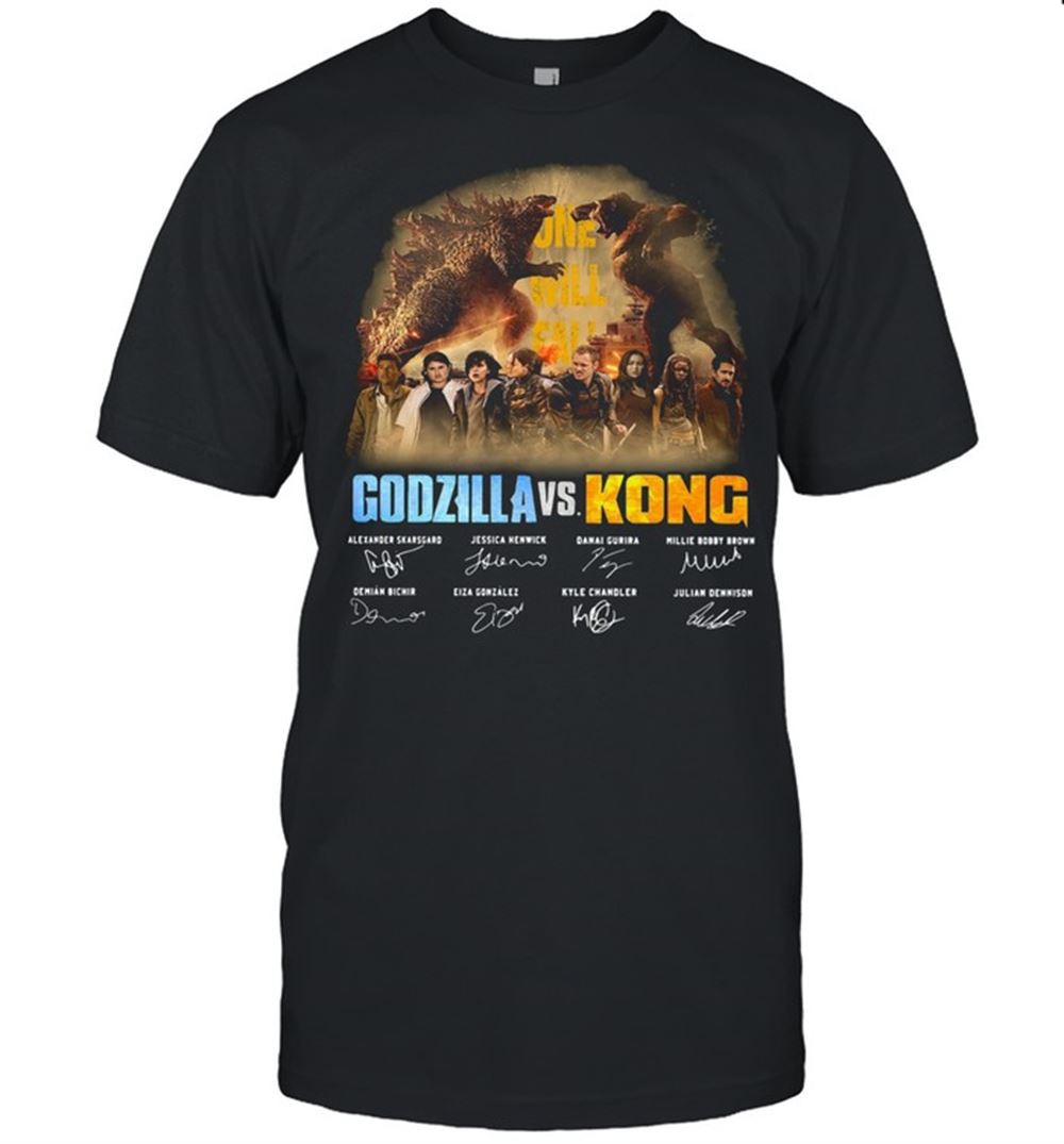 Interesting Godzilla Vs Kong 2021 Season Signatures Shirt 