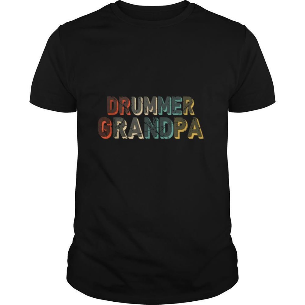 Limited Editon Grandpa Drum Set Drumsticks Vintage Shirt 