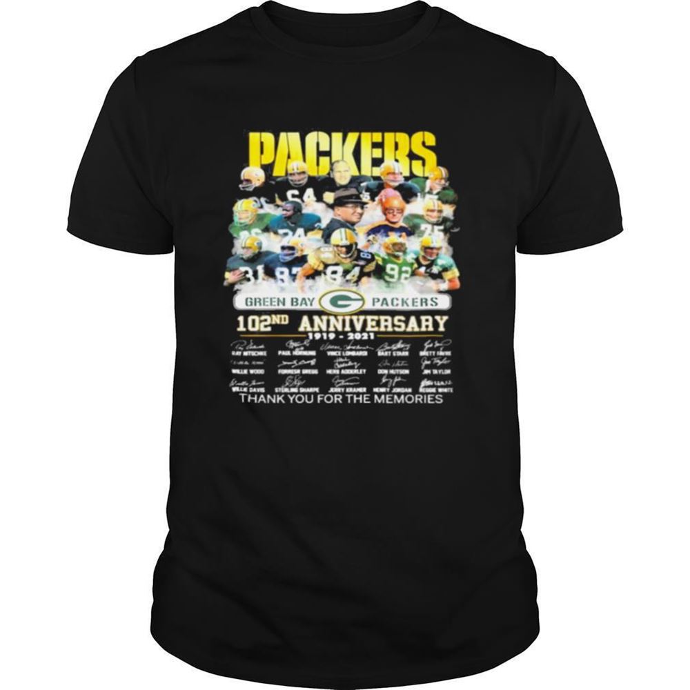 Best Green Bay Packers 102nd Anniversary 1010 2021 Shirt 