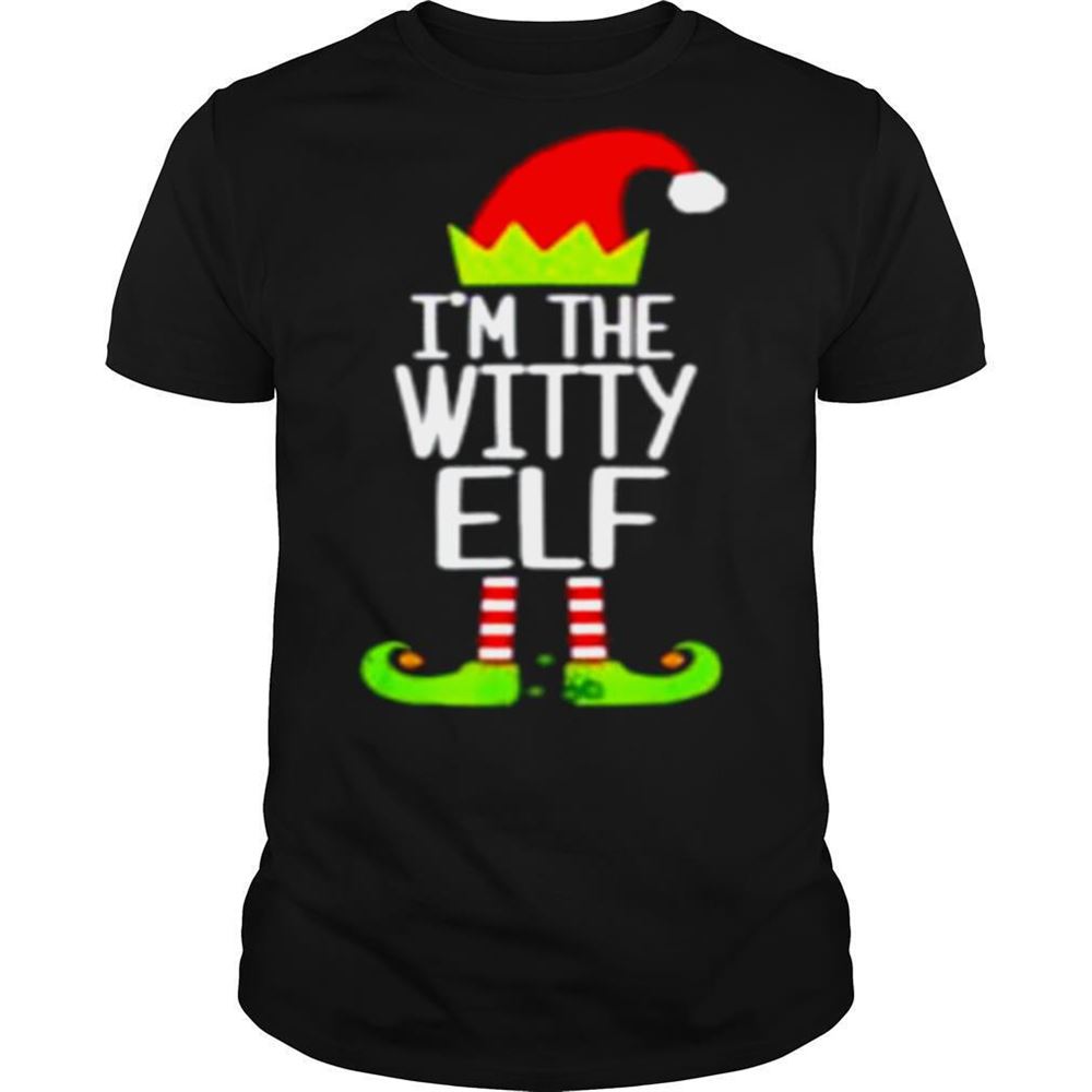 Awesome Im The Witty Elf Shirt Christmas Shirt 