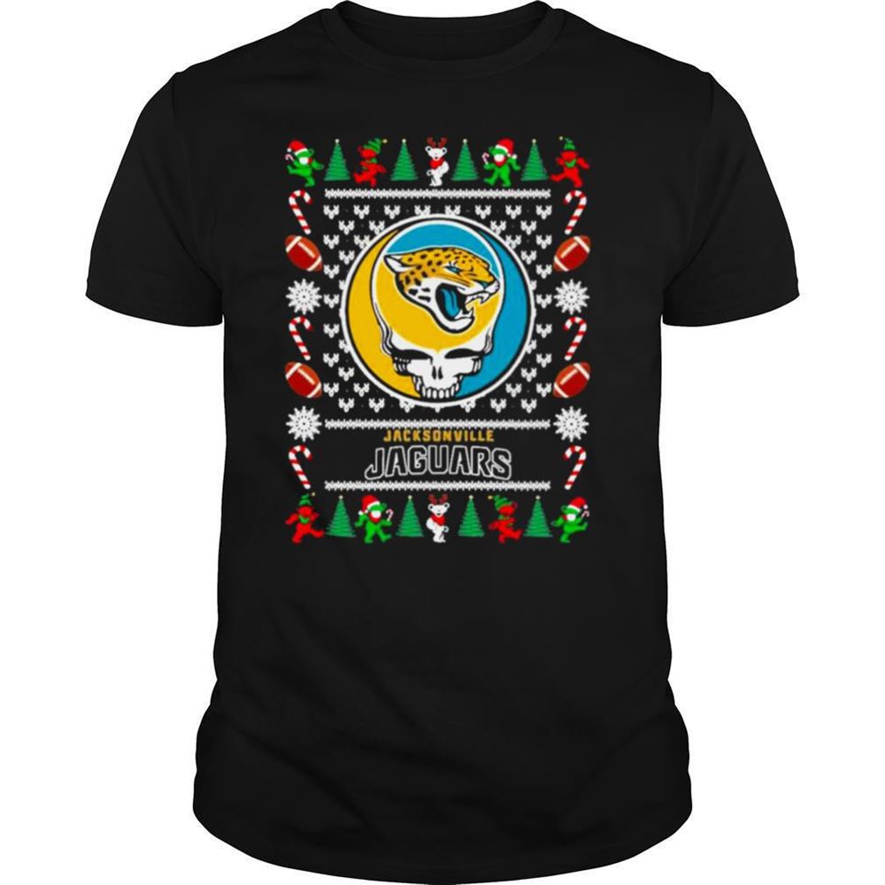 Amazing Jacksonville Jaguars Grateful Dead Ugly Christmas Shirt 