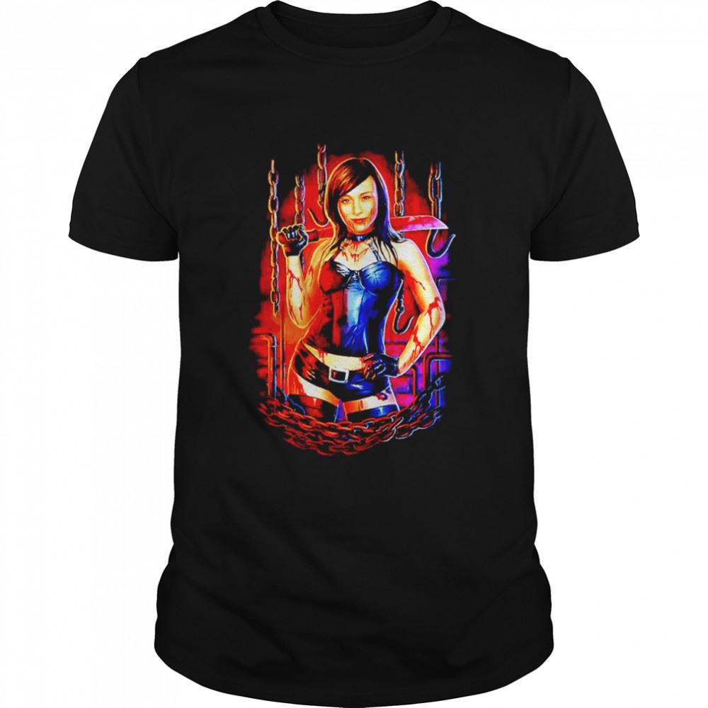 Best Danielle Harris Leather And Chains Shirt 