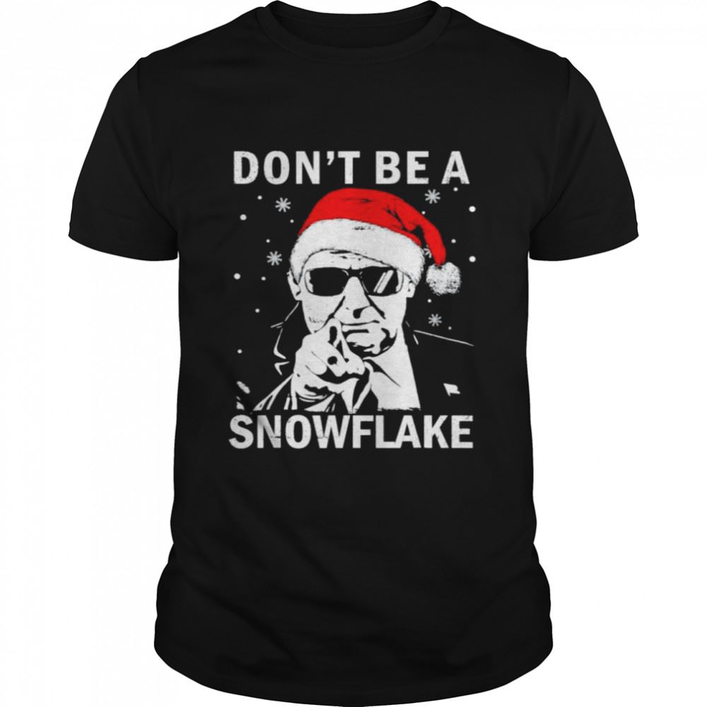 Promotions Dont Be A Snowflake Santa Trump 2024 Christmas T-shirt 