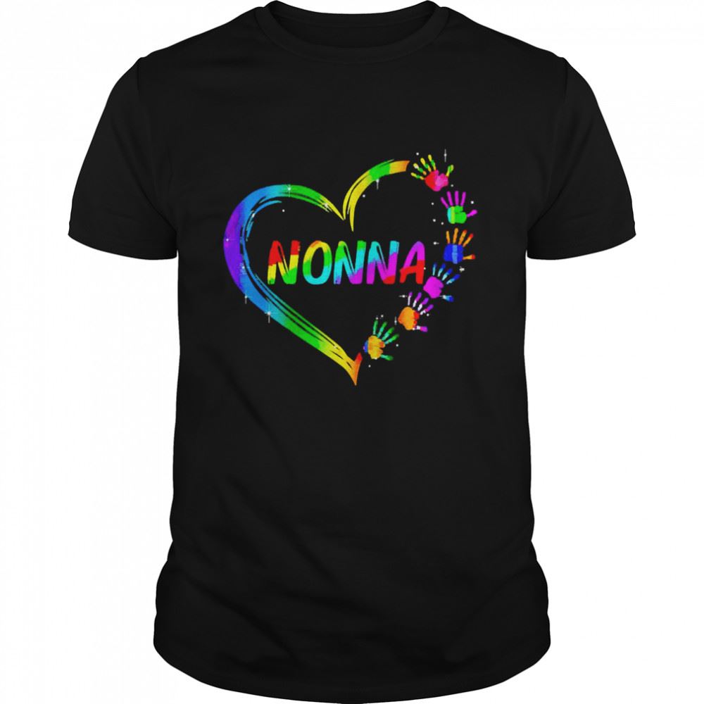 Special Gradient Heart Shape Nonna Shirt 
