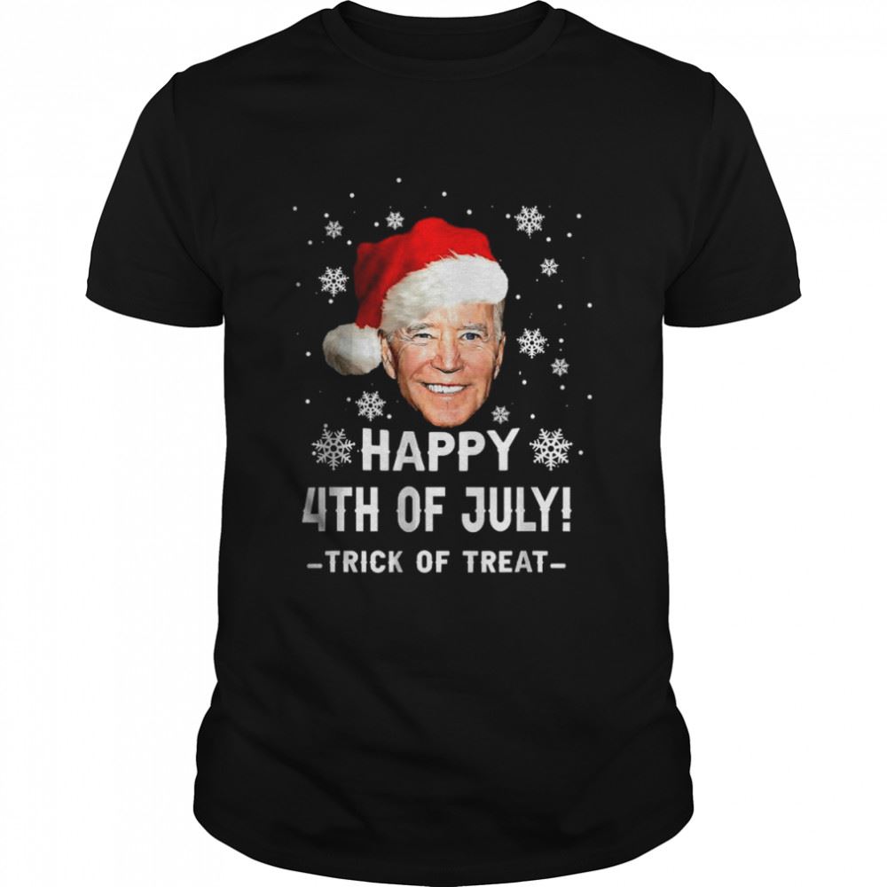 Great Happy 4th Of July Funny Joe Biden Christmas Ugly Sweater T-shirt 