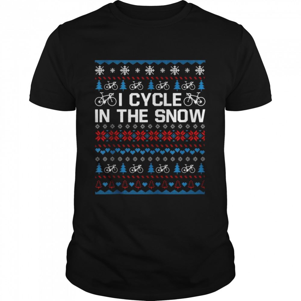 Best I Cycle In The Snow Santa Cyclist Christmas Costume Shirt 