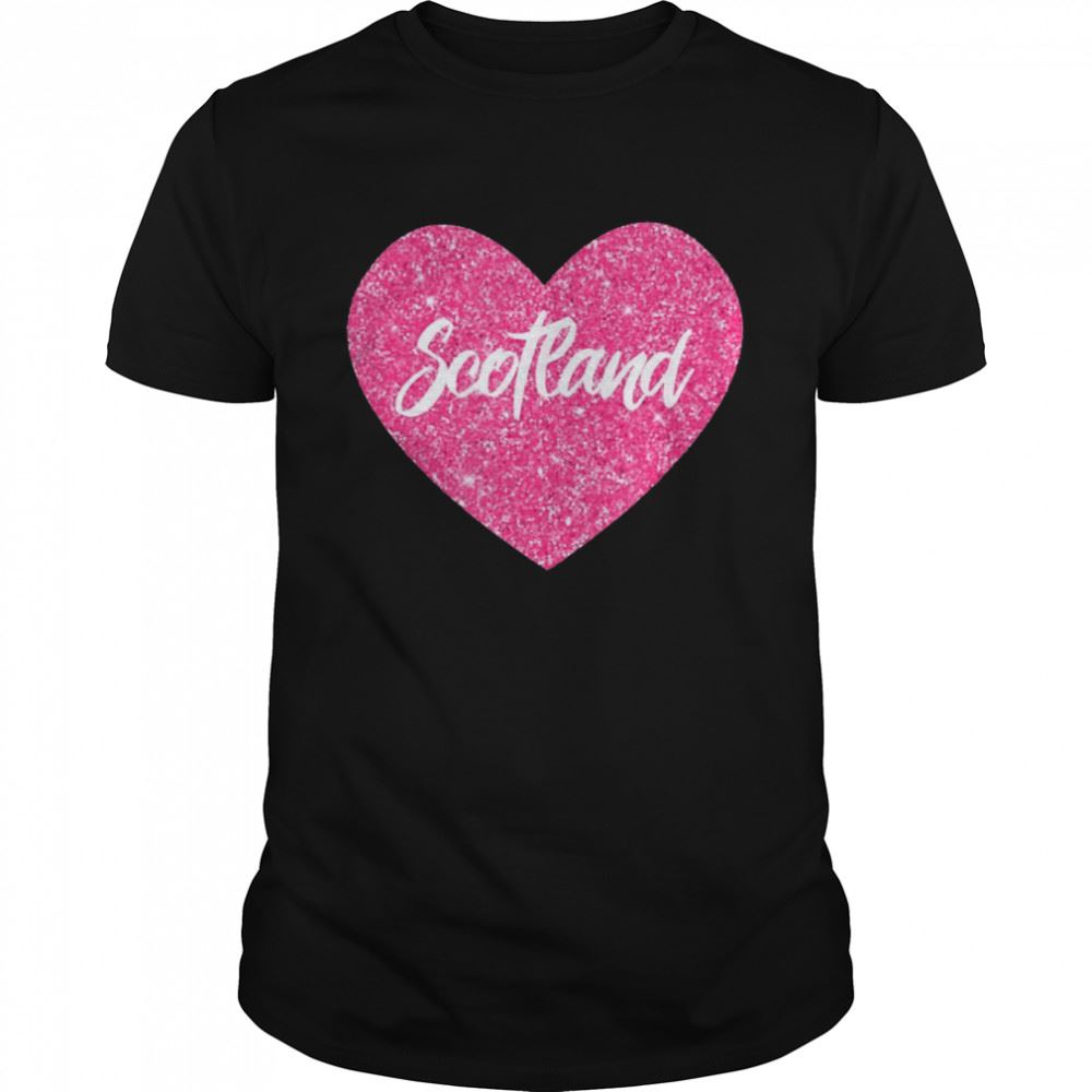 Promotions I Love Scotland Reisegeschenk Für Damen Und Mädchen Rosa Shirt 