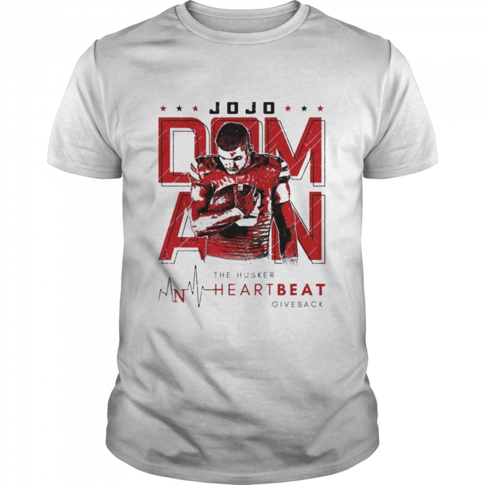 Interesting Jojo Domann Nebraska Cornhuskers The Husker Heart Beat Giveback Shirt 