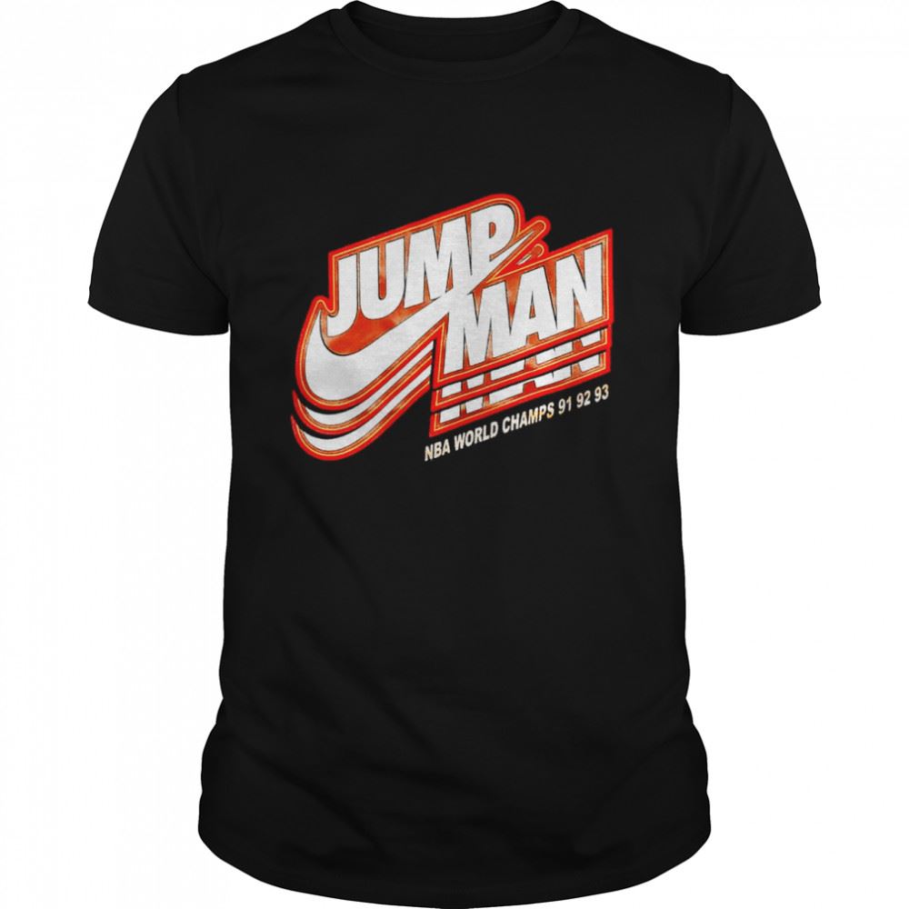 Promotions Jordan Jumpman Nba World Champs 91 92 93 Shirt 