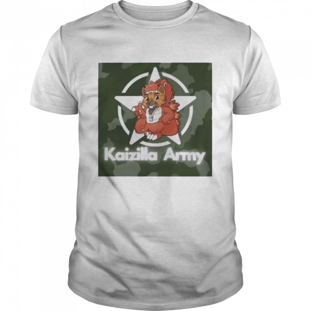 Limited Editon Kaizilla Merch Store Kaizilla Army Crew Neck Shirt 