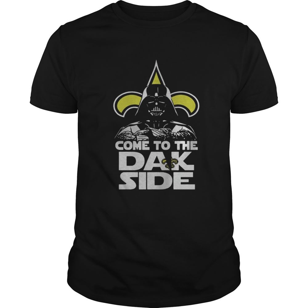 Special New Orleans Saints Come To The Dak Side Dark Vader Shirt 