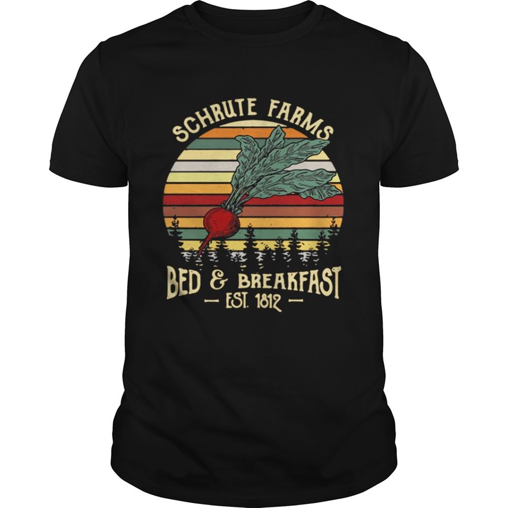 Interesting Schrute Farms Bed And Breakfast Est 1812 Retro Shirt 