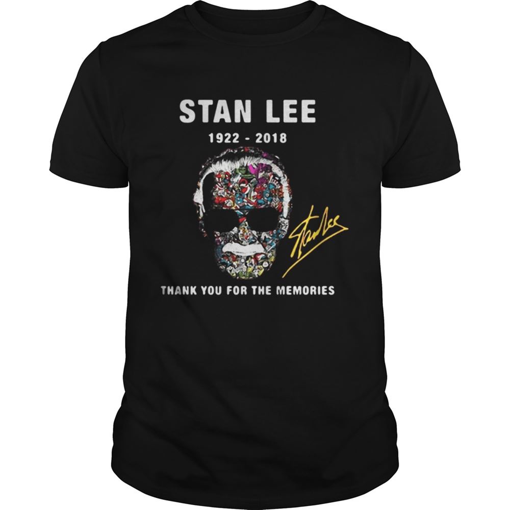 Special Stan Lee 1922 2018 Thank You For The Memories Shirt 