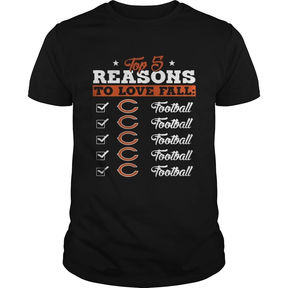 Great Top 5 Reasons To Love Falls Bears Football Team T-shirt 