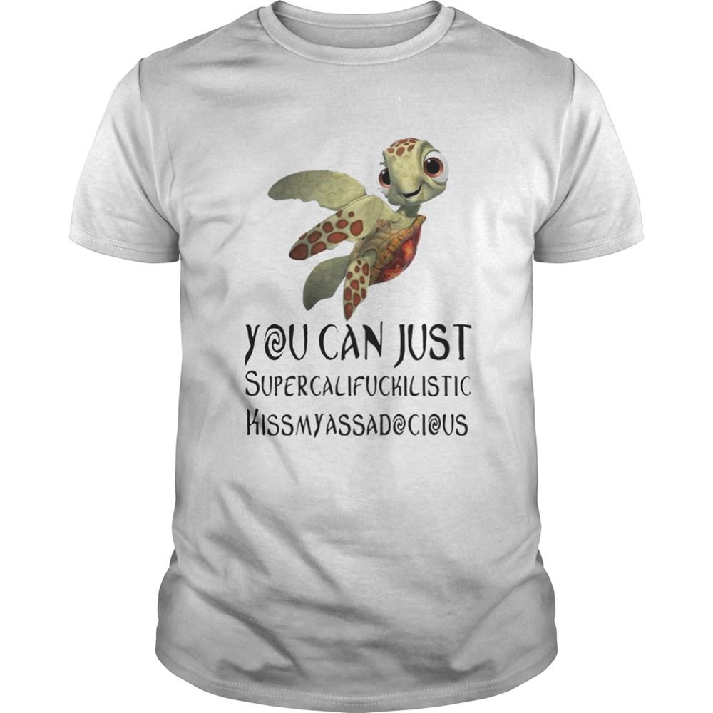 Special Turtle You Can Just Supercalifragilistic Kissmyassadocious Shirt 