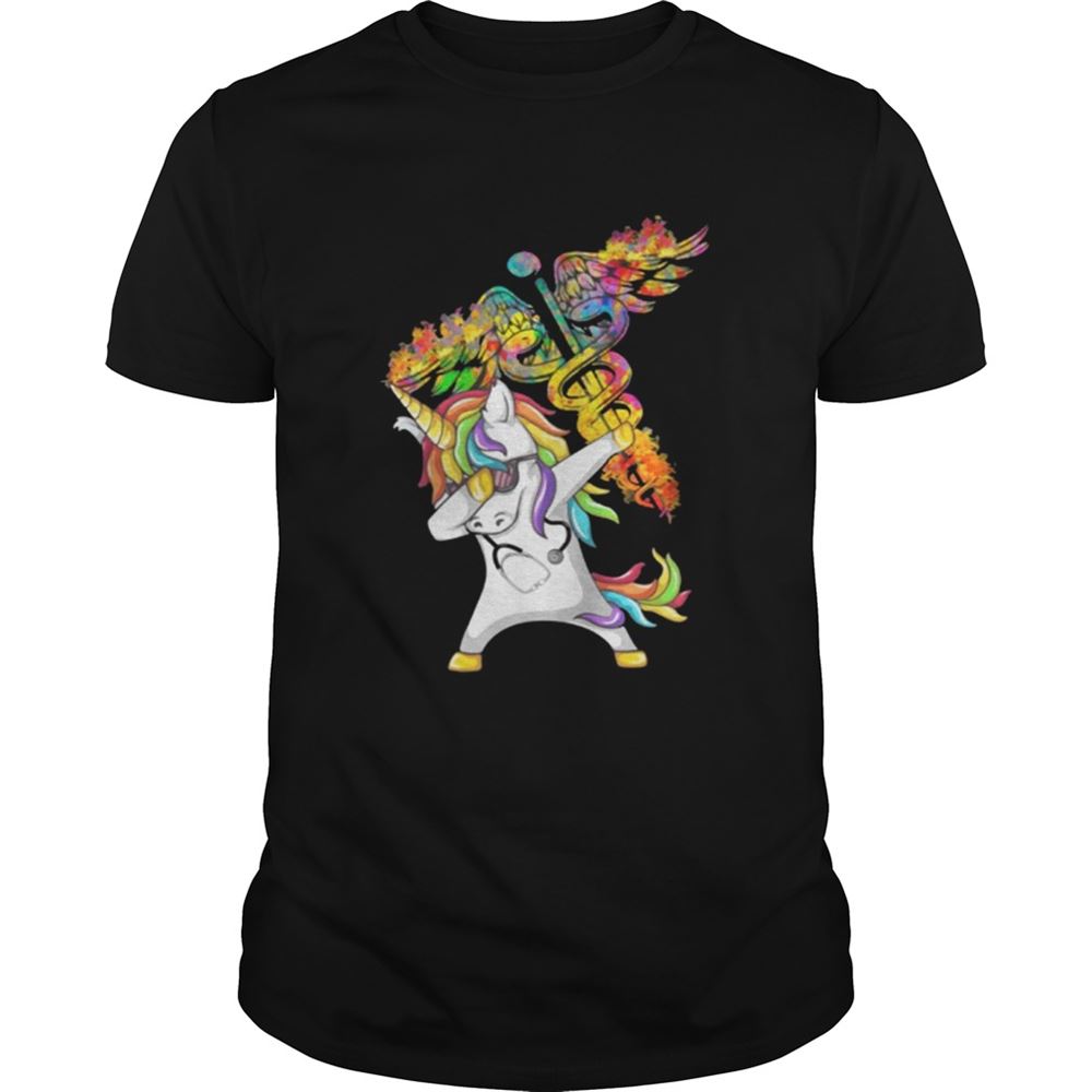 Best Unicorn Dabbing Nurse Shirt 