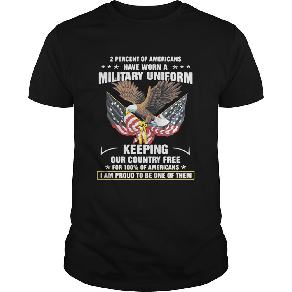 Attractive United States Department Of Veterans Affairs 2 Percent Of Americans Shirt 