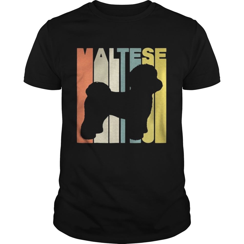 Promotions Vintage Retro Maltese Silhouette Shirt 