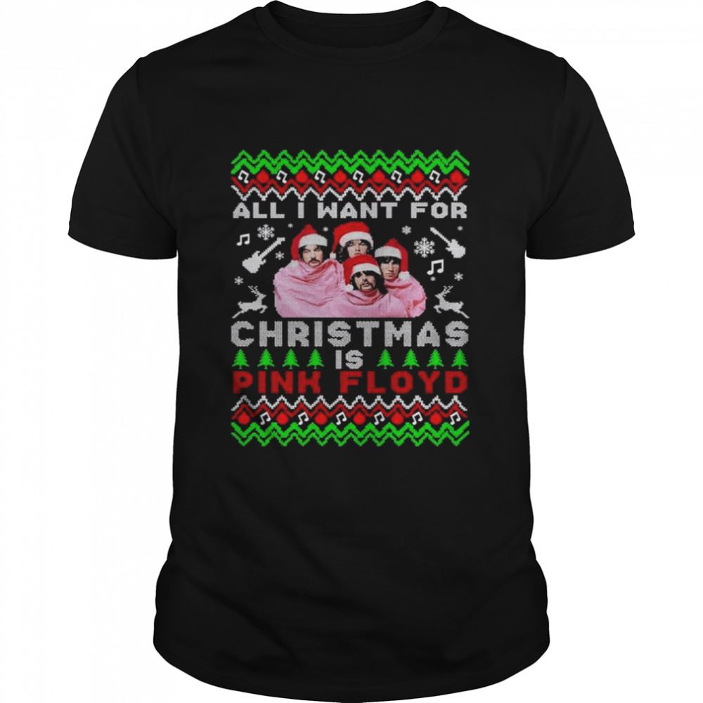 Promotions All I Want For Christmas Is Pink Floyd Merry Christmas Shirt 
