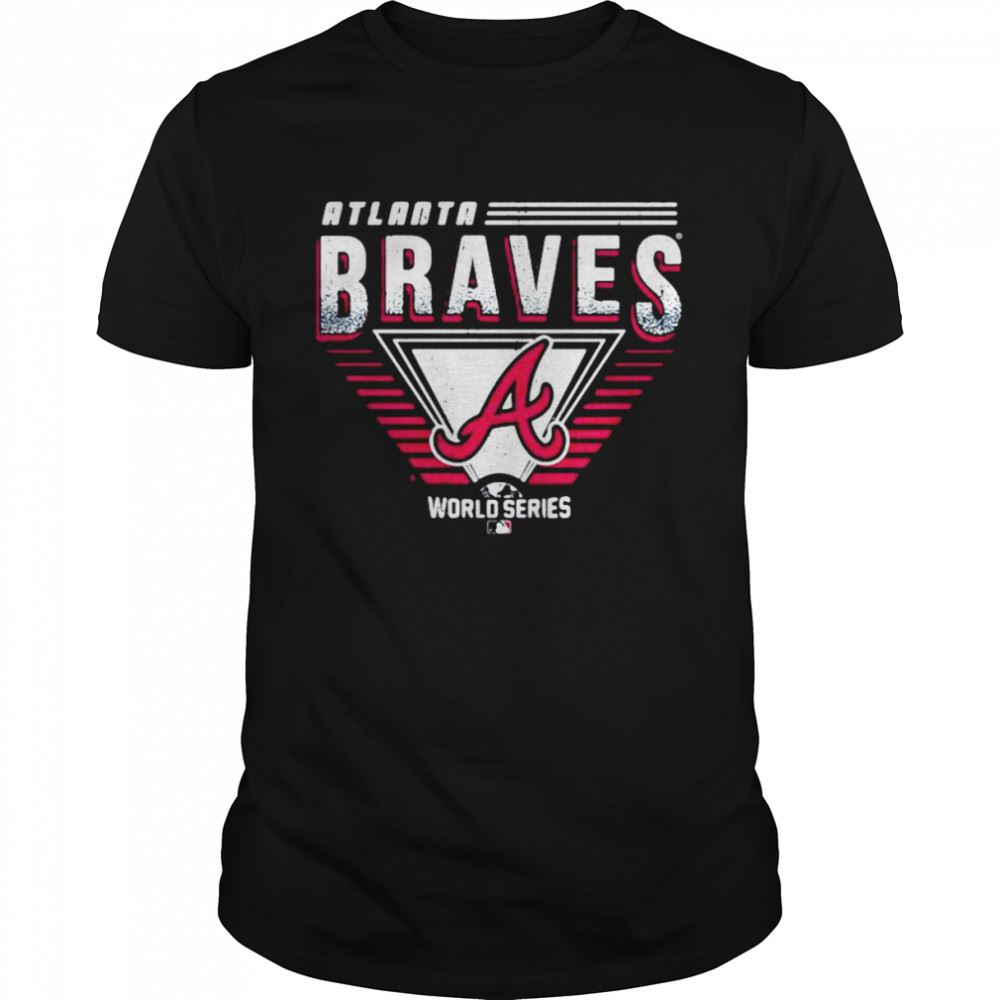 Attractive Atlanta Braves Majestic Threads Navy 2021 World Series Bound Amusing Night Tri-blend Pullover Shirt 