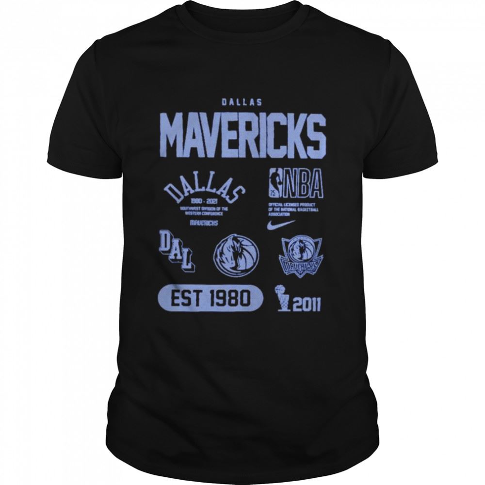 Attractive Awesome Dallas Mavericks 75th Anniversary Courtside Element Shirt 