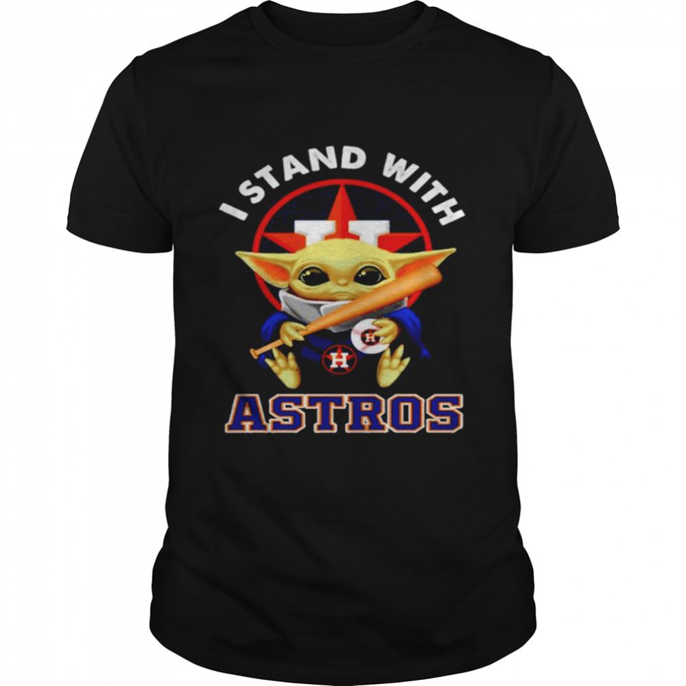Great Baby Yoda I Stand With Astros Shirt 